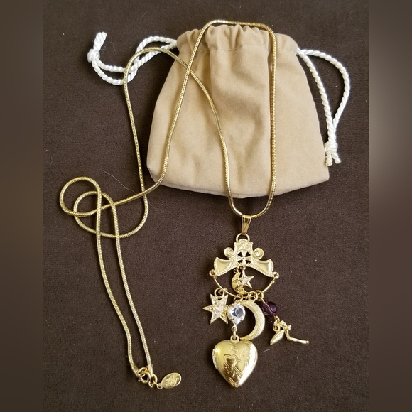 RARE KIRKS FOLLY CHARM HOLDER PENDANT NECKLACE - HEART - LOCKET + MORE - Picture 5 of 5